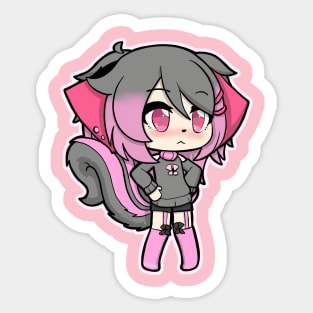 Cute Gacha Chipmunk Girl Sticker